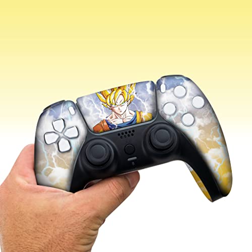 D. B. Z. Go-Ku Custom PS-5 Controller Wireless compatible with Play-Station 5 Console by BCB Controllers | Proudly Customized in USA with Permanent HYDRO-DIP Printing (NOT JUST A SKIN) (MODDED) - color: D. B. Z. Go-Ku, size: Modded - Front Print Only