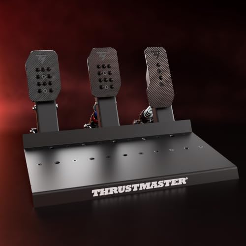 Thrustmaster Raceline Pedals III LC with Load Cell - PS5, XBOX & PC | 220 lb brake sensor, 24-bit resolution, H.E.A.R.T gas & clutch pedals, 100% metal, modular, pressure tuning thru software - style: Raceline Pedals III LC