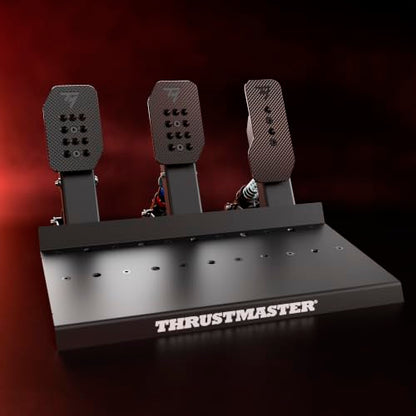 Thrustmaster Raceline Pedals III LC with Load Cell - PS5, XBOX & PC | 220 lb brake sensor, 24-bit resolution, H.E.A.R.T gas & clutch pedals, 100% metal, modular, pressure tuning thru software - style: Raceline Pedals III LC