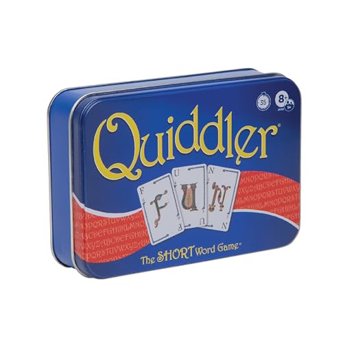 Quiddler Card Games for Kids - Collectors Tin, Playing Cards Word Games, 8+ | Collectors Tin, Award Winning, Family Game Night, Travel Games, Playing Cards Screen-Free - style: Quiddler