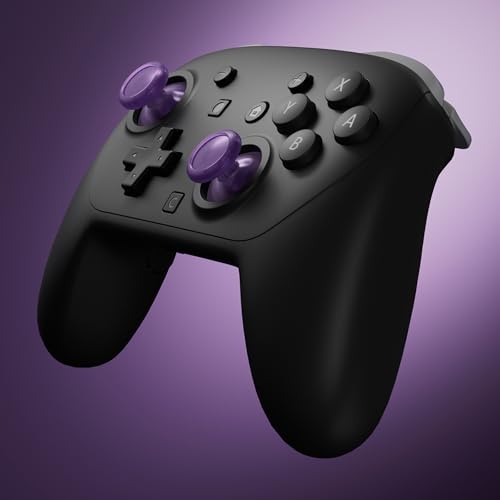 eXtremeRate Replacement 3D Joystick for Nintendo Switch 2 Pro Controller, Left Right Analog Stick Thumbsticks with Screwdriver Tools for Switch 2 Pro, Multi-Colors Options - Clear Altomic Purple - color: Clear Altomic Purple