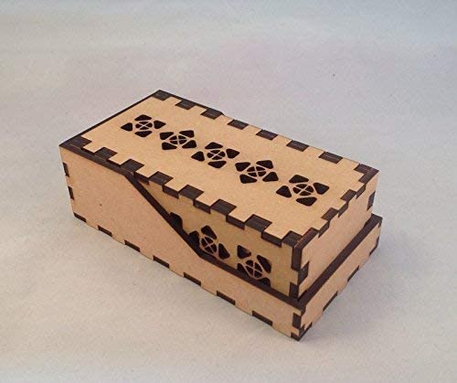 Dragon Mini Dice Tower v1 Red Acrylic Window Laser Cut MDF Unique Fast Shipping