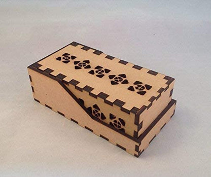Dragon Mini Dice Tower v1 Red Acrylic Window Laser Cut MDF Unique Fast Shipping