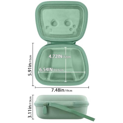 Baval Hard Case for Playstation 5 PS5 DualSense Wireless Controller | Protective Storage Box, Specifically Design for PS 5 Controller, Soft Velvet Lining, Customized Slots, Snug Fit, Green Case - color: Green Hard Case