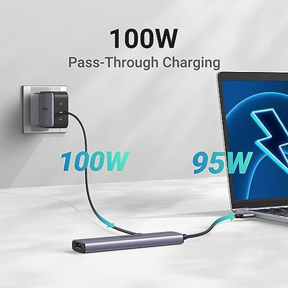 UGREEN USB C Hub 5 in 1 Multiport USB Adapter 4K HDMI, 100W Power Delivery | 3 USB-A Data Ports, USB C Dongle,compatible with MacBook Pro/Air M5/M4/M3/M2/M1, iPad Pro, iMac, iPhone 17 Pro/Pro Max