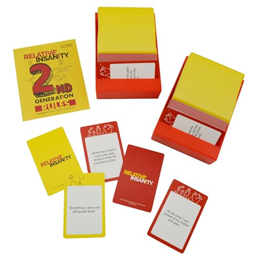 Relative Insanity by Jeff Foxworthy - Multi-Player Card Games for Family Night, Ages 14+ - style: 2nd Gen