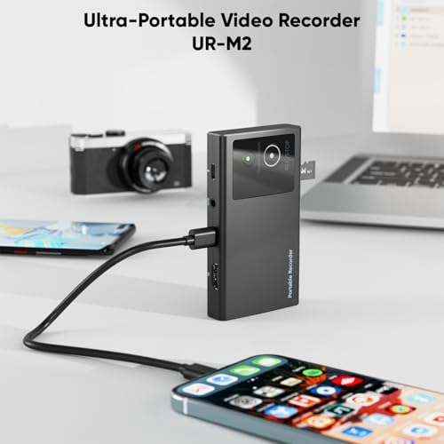4K60 HDMI Capture Card – Records 1080p 60FPS, Portable Standalone Video Recorder, HDMI or DisplayPort Over USB-C,AUX Earphone Monitoring,Compatible with Phone,Media Player,Computer,TV Sticks