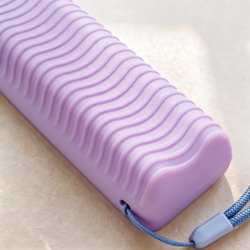 2 Pack Protective Silicone Remote Case Cover Compatible with Samsung Smart TV Remote BN59 Series, Anti-Slip Shockproof Sleeve Skin (Glow Purple) - color: Glow Purple