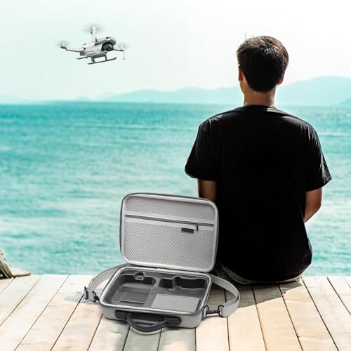 Tomat Carrying Case for DJI Mini 4K/Mini 2 /Mini 2 SE Fly More Combo Accessories, Portable Travel Bag Can Storage 1x Charging Hub and 3x Batteries,1*Drone,1*RC-N1 Remote Controller Etc Accessories
