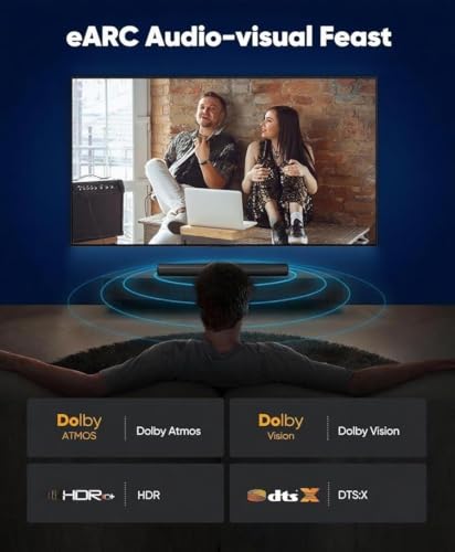 4K HDMI Cable 6.6 ft, 18Gbps 2.0 High-Speed Nylon Braided Cord | Gold-Plated Connectors, Supports 4K@60Hz, 2K 1080P, ARC, CL3 Rated, HDR, Compatible for PS5/4/3, Laptop, HDTV, Fire/Apple TV