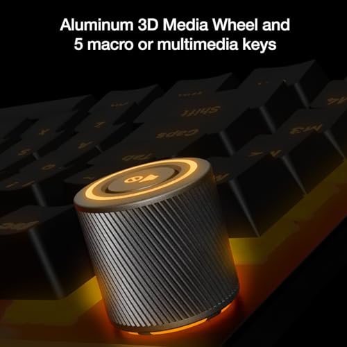 be quiet! Light Mount Linear, Gaming Keyboard, Mechanical Silent Switches | Hot-Swappable Silent Switches, Triple-layered dampening, 3D Media Wheel, PBT Double-Shot Keycaps, ARGB, Programmable Keys - style: Light Mount Linear