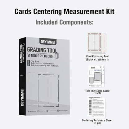 Deyimmei Card Grading Center Tool for Pokemon & Cleaning Supplies, Card Grading Tool Kit, PSA Approved for Standard Size Trading Cards