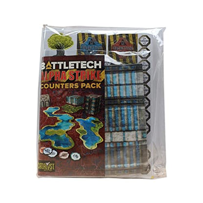 BattleTech Counters Pack Alpha Strike - Miniatures Wargame Accessory for 2+ Players, Ages 14+, 1.5 Hours+ Play Time - Essential Kit by Catalyst Game Labs