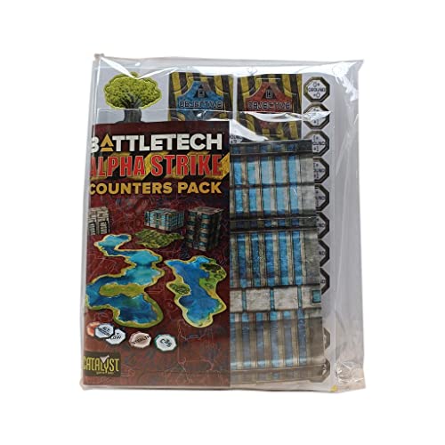 BattleTech Counters Pack Alpha Strike - Miniatures Wargame Accessory for 2+ Players, Ages 14+, 1.5 Hours+ Play Time - Essential Kit by Catalyst Game Labs