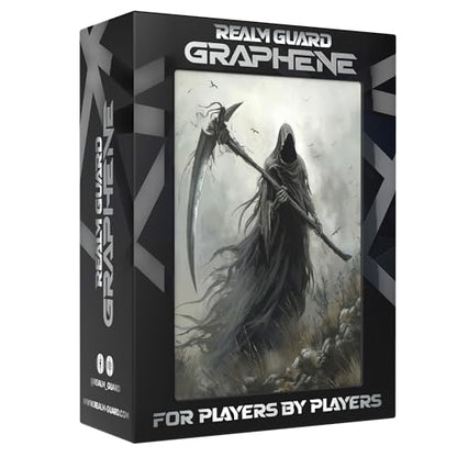 (Grim Reaper) 100% Hand-Drawn 100ct Textured Matte TCG/MTG Card Art Sleeves by Realm Guard - style: Graphene