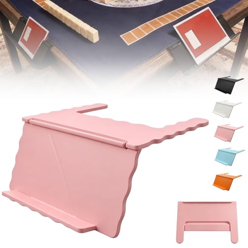 Mahjong Card Holder for Table, Under Mat Slide in Stand Angled Viewing Rack Foldable 3D Printed Space Saving Accessory for American Mahjong Mat (C - 03) - color: C - 03