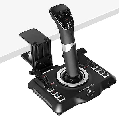 Hikig Steel Clamp-on Flight Stick Desk Mount Bracket Designed for Turtle Beach VelocityOne Flightstick & Logitech G Extreme 3D Pro Joystick, Adjustable Desk Mount Holder (Flight Stick Not Included)