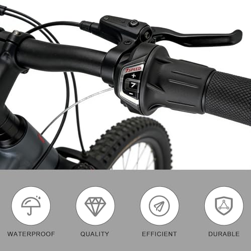 7 Speed Bike Shifter SL-RV300-7 Speed Shifter Lever Bicycle Twist Grip Thumb Gear Shifter for MTB Folding Mountain Bike - size: RV300-7R