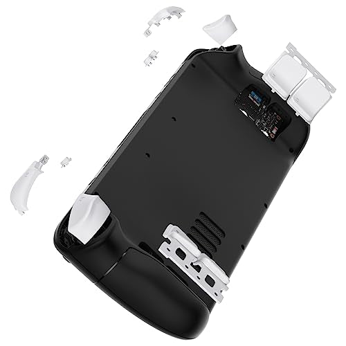 eXtremeRate White Replacement Full Set Buttons for Steam Deck, DIY Custom ABXY D-pad Trackpad Bumpers Triggers Buttons and Screwdriver Tools for Steam Deck LCD Handheld Console - Console NOT Included - color: White