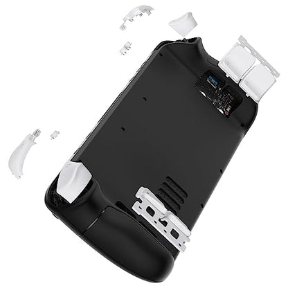 eXtremeRate White Replacement Full Set Buttons for Steam Deck, DIY Custom ABXY D-pad Trackpad Bumpers Triggers Buttons and Screwdriver Tools for Steam Deck LCD Handheld Console - Console NOT Included - color: White