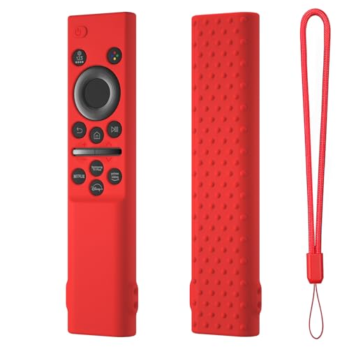 Hi Color Remote Cover for Samsung BN59-01388 BN59-01393 Silicone Remote Case Protective Sleeve (red) - color: red