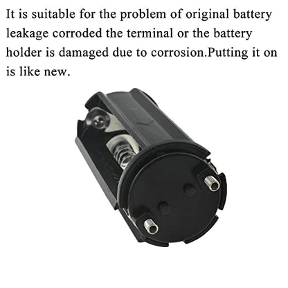 HAHIYO 3xAAA Cylindrical Battery Holder Black Adapter Tube Case Not Corrode Solid Good Contact Bear Battery Leakage Smooth Load for Flashlight Torch Led RC 2.15inch Length 3PCS Plastic - style: 3AAA(cylinder)-3P
