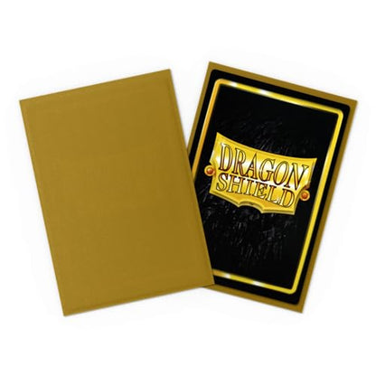 Dragon Shield | Japanese Size Card Matte Sleeves | 60 CT - Smooth & Tough Premium TCG Sleeves - Compatible with Yu-Gi-Oh, Naruto, Cardfight & Vanguard | Gold - color: Gold Matte