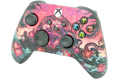 Wireless Custom Controller Compatible with PC, Windows 10+, Series X/S & One (Series X/S Colorful Squid) - color: Series X/S Colorful Squid