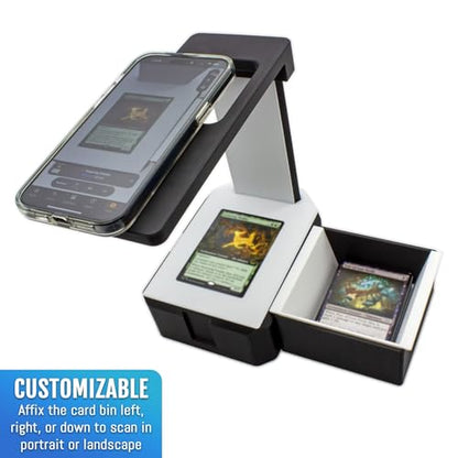 EnderToys MTG Card Scanner - Scan Station Deluxe - TCG Sleeved & Unsleeved | Trading Card Scanner Sorting Tray MTG Scanner - color: Scan Station Deluxe Set - Black