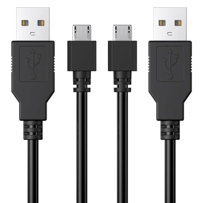 2 Pack PS4 Controller Charger, 5.9ft Replacement Micro USB Charging Cable for PS4 Slim/Pro, Xbox One S/X Controller