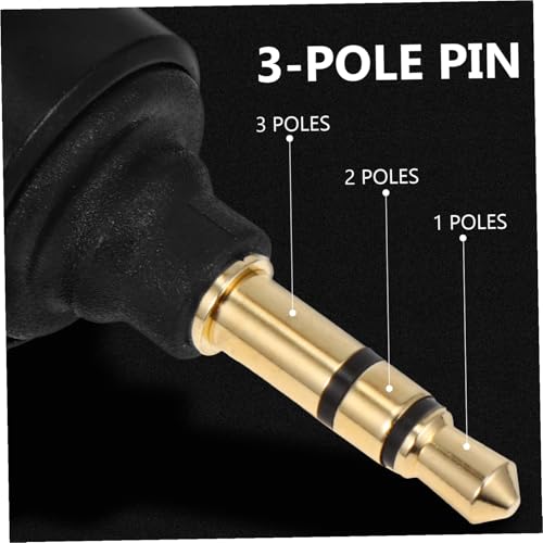 Veemoon 3pcs Stereo Microphone for Mobile Phones Bendable Live Streaming Mic Connector Versatile Laptop Home Use for Gaming Voice Calls and Conferences