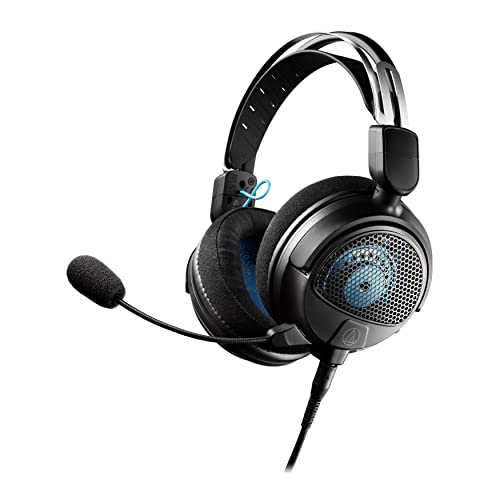 Audio-Technica ATH-GDL3BK Open-Back Gaming Headset, Black - color: Black