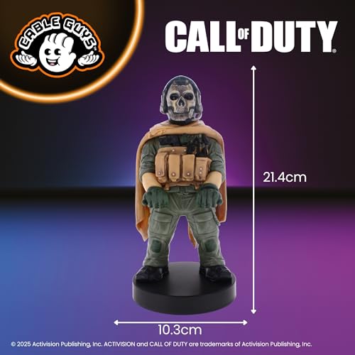 Cableguys Call of Duty Ghost Warzone Controller Holder & Phone Stand - Gaming Accessories for Room and Desk Setup, Holder Compatible with Xbox, PlayStation & Most Standard Game Controllers