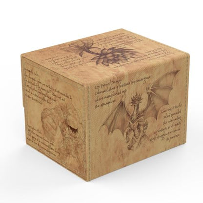 (Field Research) 100% Hand-Drawn TCG/MTG 100+ Card Vault Deck Box - style: Field Research