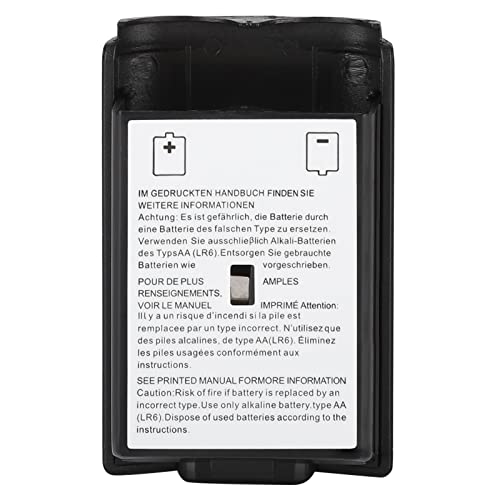 Brrnoo 5 PCS Battery Cover for Controller, Replacement Shell Case Kit with Anti Abrasion Material, Precise Appearance for Game Accessory (Black) - color: Black