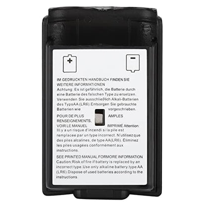 Brrnoo 5 PCS Battery Cover for Controller, Replacement Shell Case Kit with Anti Abrasion Material, Precise Appearance for Game Accessory (Black) - color: Black