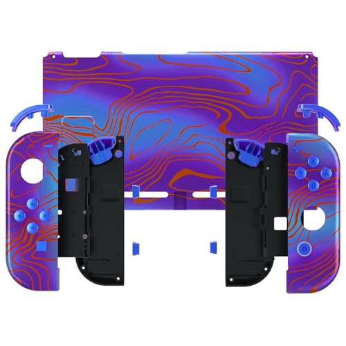 eXtremeRate DIY Replacement Shell Buttons for Nintendo Switch, Back Plate for Switch Console, Housing with Full Set Buttons for Joycon Handheld Controller - Damascuscamo - color: Damascuscamo