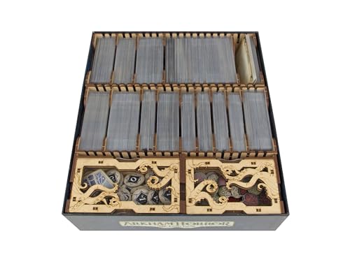 TowerRex Board Game Organizer for Arkham Horror LCG Revised, Arkham Horror LCG Revised Insert, Upgrade Accessories