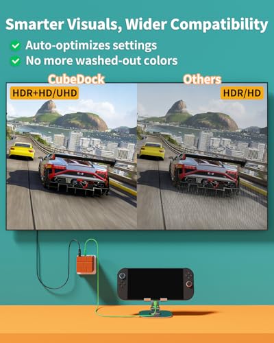 Switch 2 TV Dock for Nintendo 2025/OLED/Steam Deck, Switch 2 Docking Station for Travel, PD Fast Charger Hub&Dock with USB-C Cable/USB 3.0/4K@120Hz HDMI 2.1 Port - style: for Switch 2