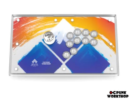 SZJLMKJ PWS FS-30 EVO Arcade Controller box | Joystick Included, Hitbox Style - size: fs-30 EVO with 30mm buttons