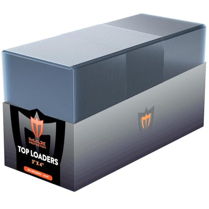 Max Protection 35pt Top Loaders for Cards - 100 Count - Premium 3x4 Inch Trading Card Toploaders - Protect Your Baseball and Sports Cards with These Crystal Clear Hard Plastic Sleeves Protectors - size: 100 Toploaders