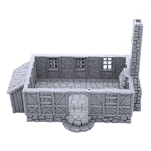 Perfectly Normal House by Printable Scenery, 3D Printed Tabletop RPG Scenery and Wargame Terrain 28mm Miniatures