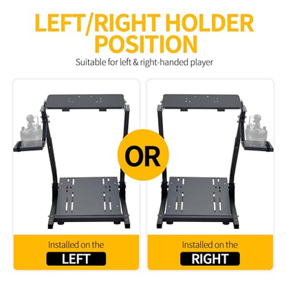Migoda G920 Racing Steering Wheel Stand Shifter Mount fit,Folding Wheel Stand, Height Adjustable Steering Wheal Stand Compatible with G25,G27,G29,G920 Gaming NOT Included Racing Wheel