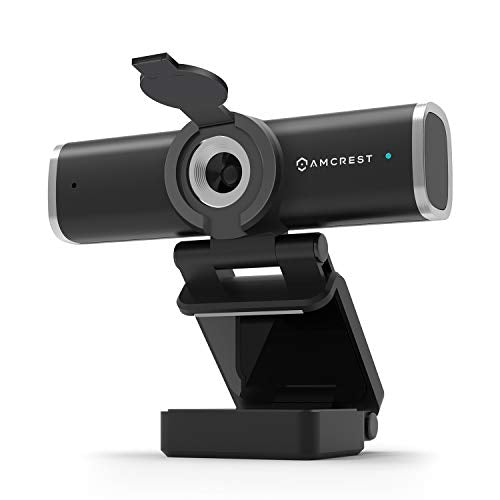 Amcrest 1080P Webcam with Microphone for Desktop, Web Cam Computer Camera, Streaming HD USB Web Camera for Laptop & PC with Privacy Cover, Wide Angle Lens, Superior Low Light (AWC195-B)