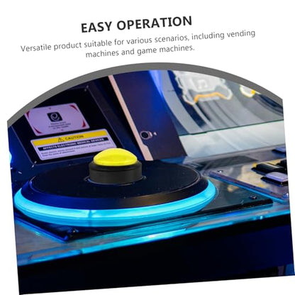HEALLILY LED Illuminated Game Push Button Switch for Arcade Machines Round Replacement Button Micro Switch Easy to Install Compatible Game Consoles