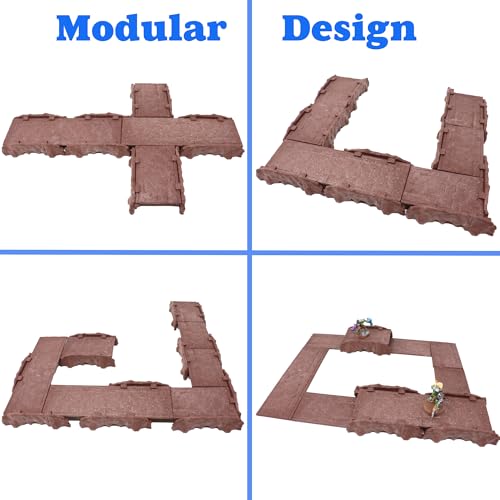 Dirt Cheap Dungeons - Cavern Rock Bridges Kit | Modular & Customizable | Injection-Molded for Superior Durability | TTRPG Accessories for D&D, Daggerheart, & Tabletop Gaming