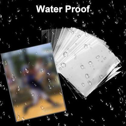1000 Counts Premium Standard Baseball Trading Card Sleeves, Plastic Clear Protector, Soft Perfect Fit for Penny, Football, and Sports Cards - color: White