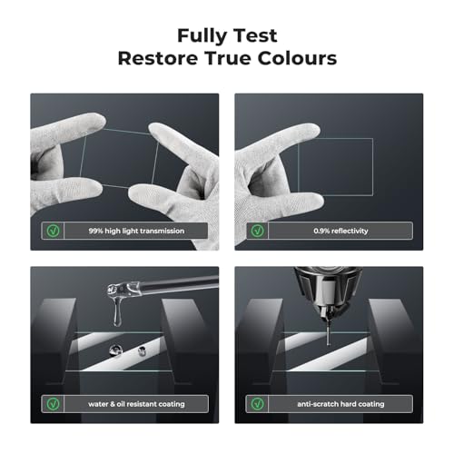 K&F CONCEPT 3 Pack Camera Screen Protector Compatible with Sony A7M5 A7R5, 0.3mm 9H Hardness Tempered Glass Cover Anti-Scratch Bubble-Free & Hot Shoe Cover - size: A7M5/A7R5
