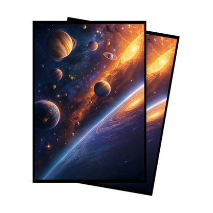 Vivid Space MTG Card Sleeves (Smooth) - 104 Count Standard Size TCG Sleeves - Compatible with Magic The Gathering - Double Sleeving - Original Art Design, Premium Protection - color: Vivid Space