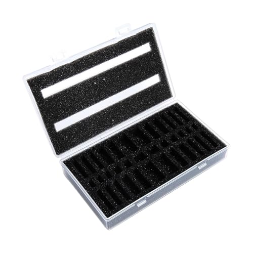 predolo 1/64 1/87 Miniature Figure Box 36 Slot Portable Dustproof Protection Box